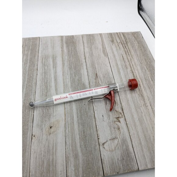 Vintage Good Cook Temp Candy Icing Deep Fat Kitchen Craft Thermometer W/ Cover - Picture 6 of 8